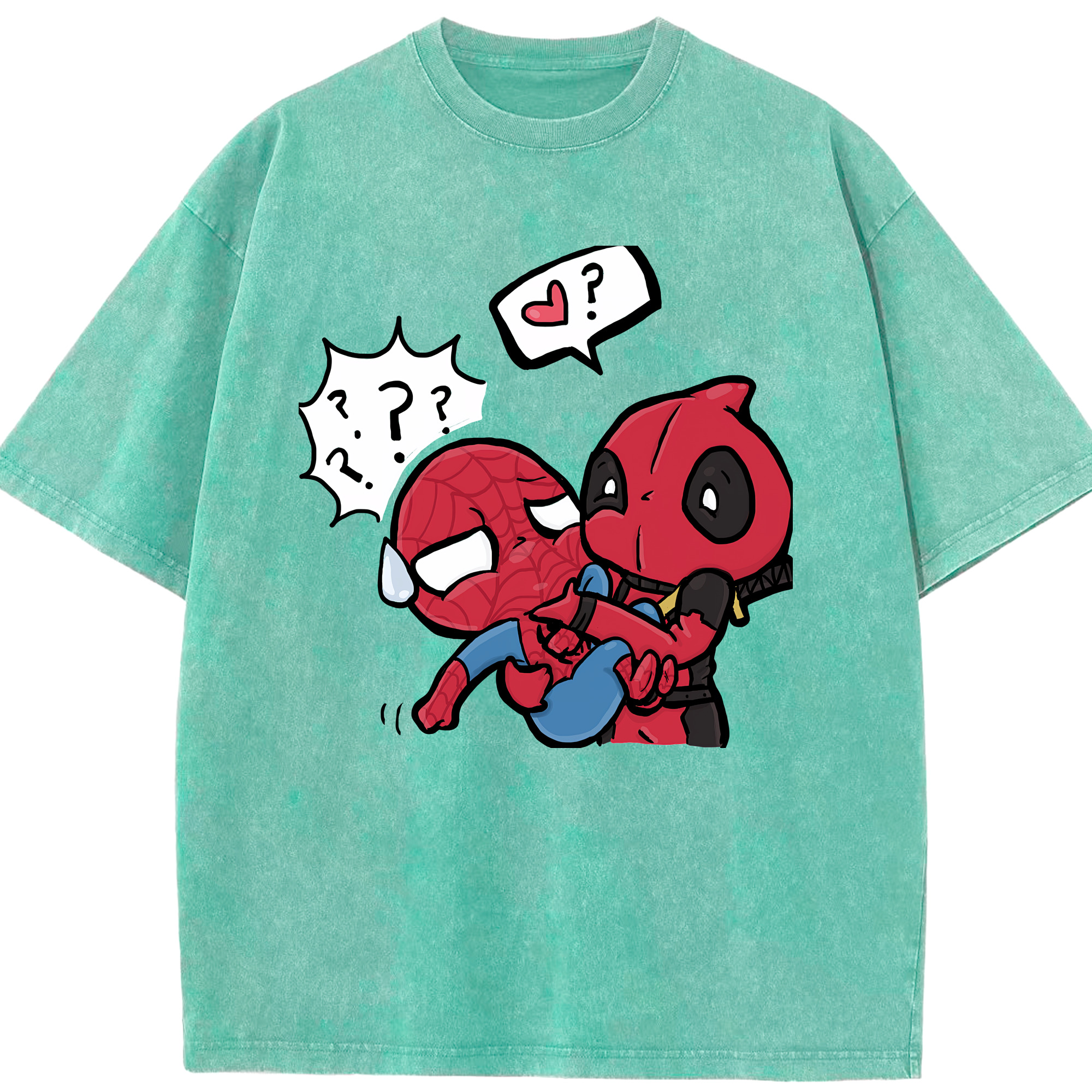 （画像用） Deadpool デッドプール 綿100% ヴィンテージ風 半袖Tシャツ（フロントプリント）